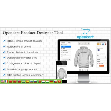 Concepteur de produits personnalisés OpenCart