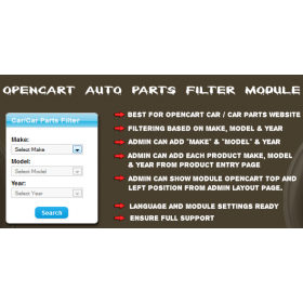 Recherche de pièces de véhicules Opencart - Marque/Modèle/Année Recherche de pièces de véhicules Opencart - Marque/Modèle/Année